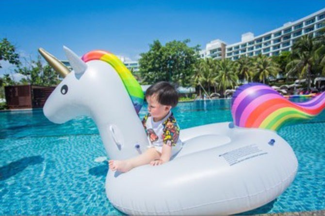 Ride on a Unicorn Float