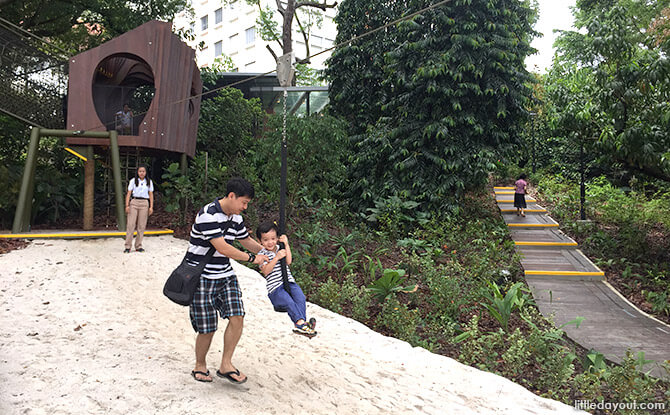 Flying Fox at Jacob Ballas Children's Garden