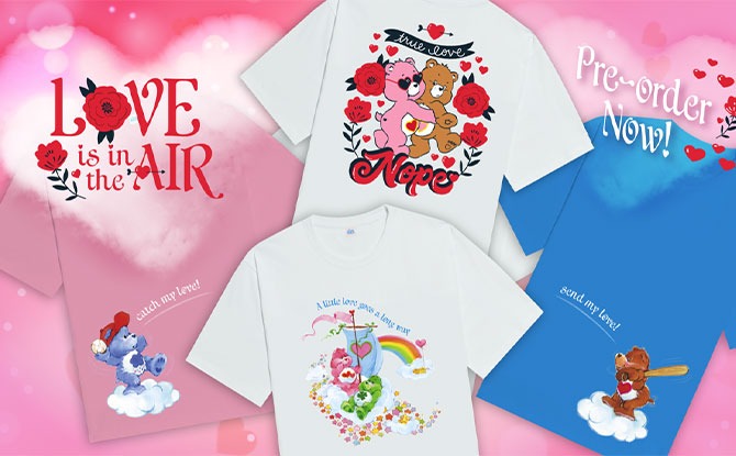 Exclusive Care Bear Apparel Valentines Day