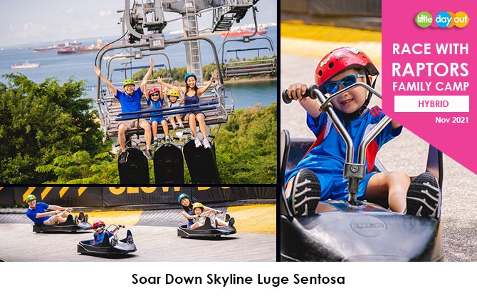 Little Day Out’s 2021 Wild & Wonderful Year-end Family Bonanza: Race with the Raptors Family Camp: Sentosa Skyline Luge