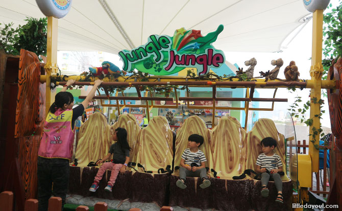 Cool amusement rides as the Taipei amusement park with kids