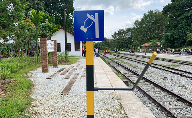 Token Poles at the Bukit Timah Railway Station Community Node