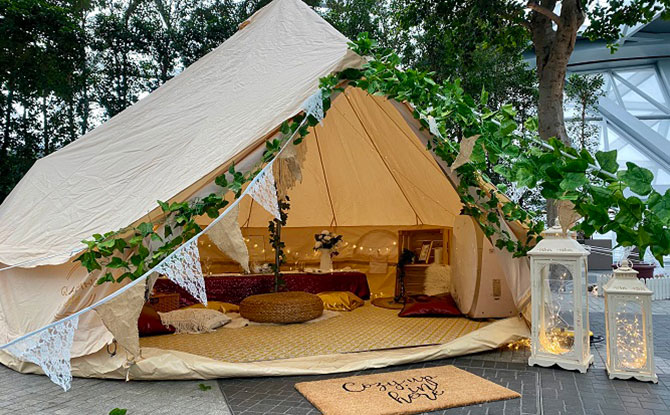 Glamping At Jewel Changi Airport: Have Sparkling Overnight Stay Under The Stars 1 Glamping at Changi Airport, Jewel