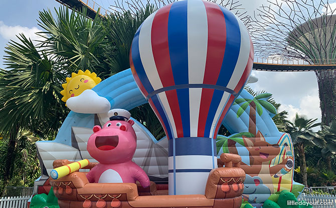 Inflatables at Gardens by the Bay for the June School Holidays 2022
