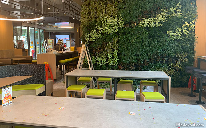 Green wall at McDonald's Choa Chu Kang Park