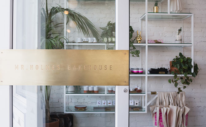 Instagrammable Store Front at Mr. Holmes Bakehouse