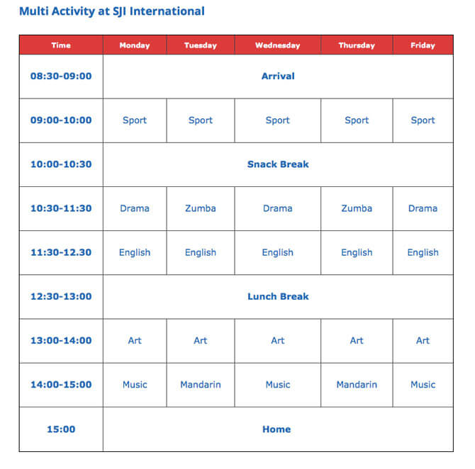 03 discoverycamps sampletimetable