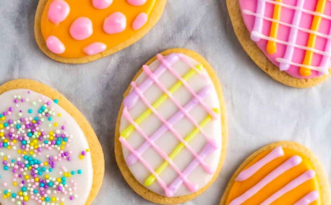 Easter Egg Sugar Cookies