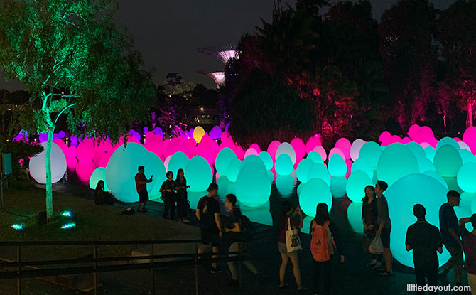 FutureTogether Exhibition, Floating Eggs, Gardens by the Bay