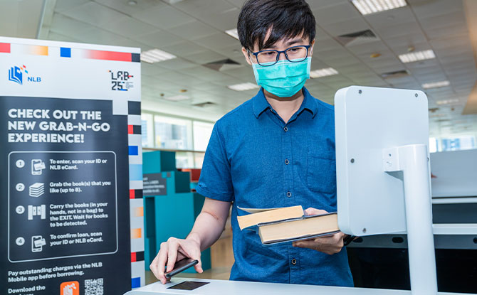 How to use “Grab-n-Go” at the National Library Building