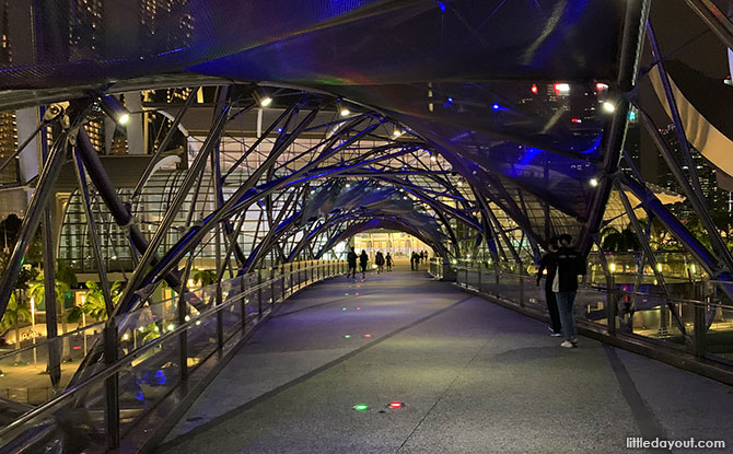 The Helix Bridge at Marina Bay