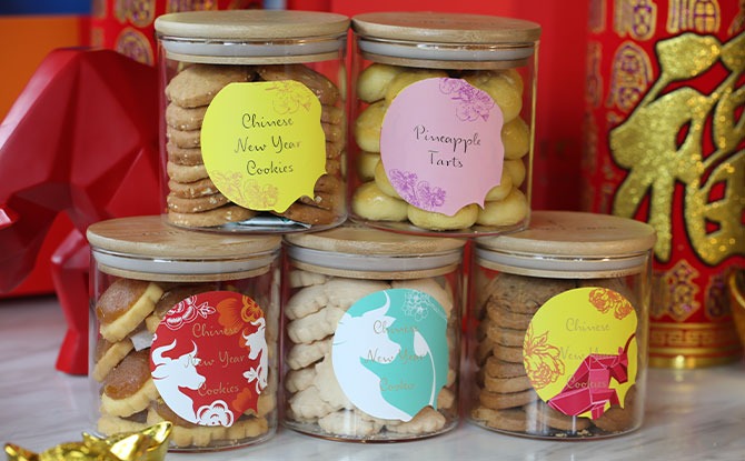 Box of 5 CNY cookie Hamper 