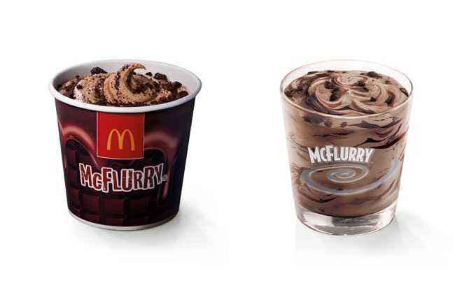 Hershey’s chocolate desserts at McDonald’s Singapore in October 2020