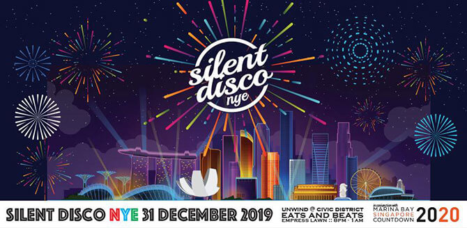 Silent Disco @ Marina Bay Countdown 2020 in Singapore