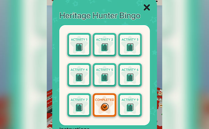 How to join the Heritage Hunter Bingo