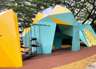 Origami Playground At Jurong West Park: Folded Rock Sculpture Origami Playground At Jurong West Park: Folded Rock Sculpture