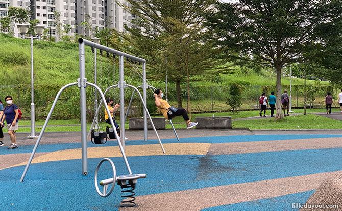 Swings at Pavilion Park Playground