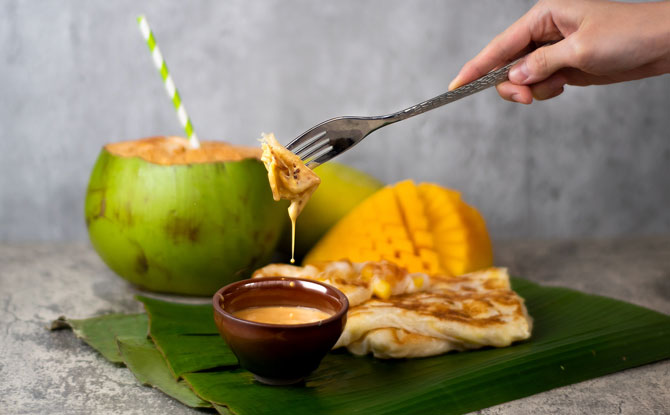 Mango & Coconut Prata