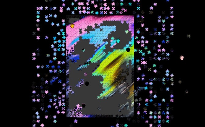 Parent Review: Jigsaw Puzzles.io 3 Putting together a puzzle on Jigsaw Puzzles.io