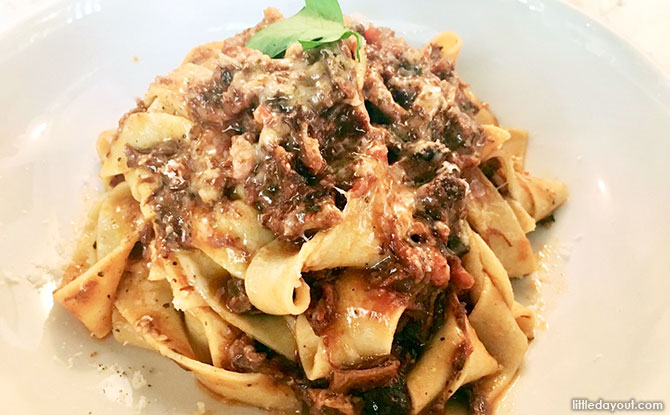 Beef Ragu with Handmade Pappardelle, Strong Flour