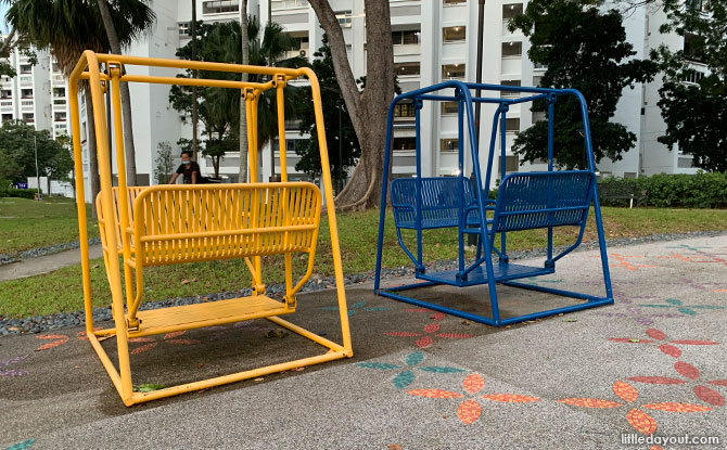 Swings at the Tampines Butterfly Park