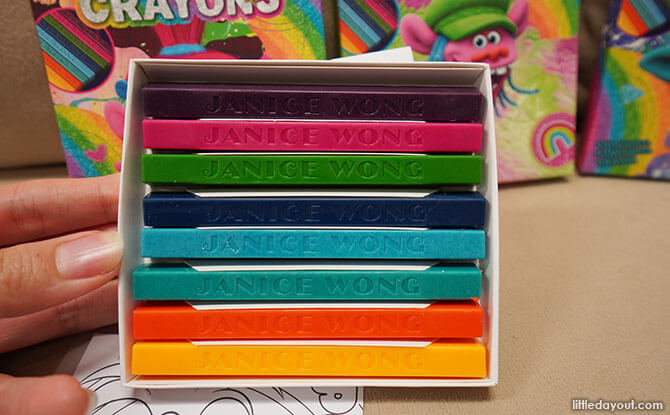 Eat Your Crayons - Janice Wong Launches Trolls Edible Crayons - Asia 361