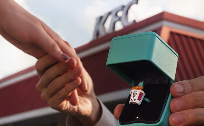 KFC Bucket Ring: Delivering Love