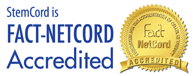 StemCord is three-time certified by FACT-NetCord