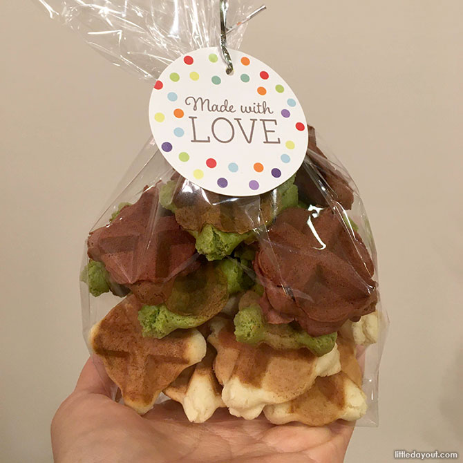 Mini Waffle Bites Made with Love Package