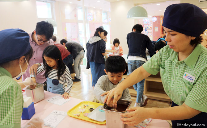 Ice Cream Making at Blue Seal Ice Park, Okinawa