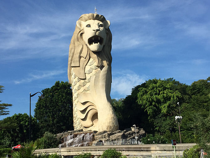 Singapore’s Guardian of Prosperity, the Sentosa Merlion