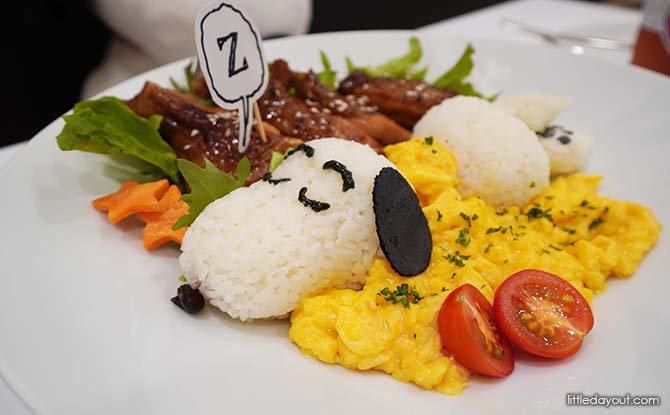 Teriyaki Chicken Dish at Snoopy Cafe