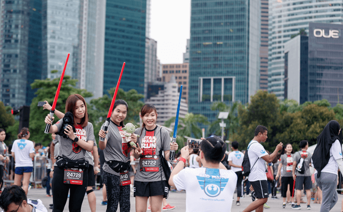 Fans at Star Wars Run