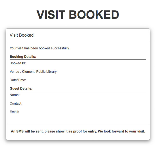 Booking a visit to the Library