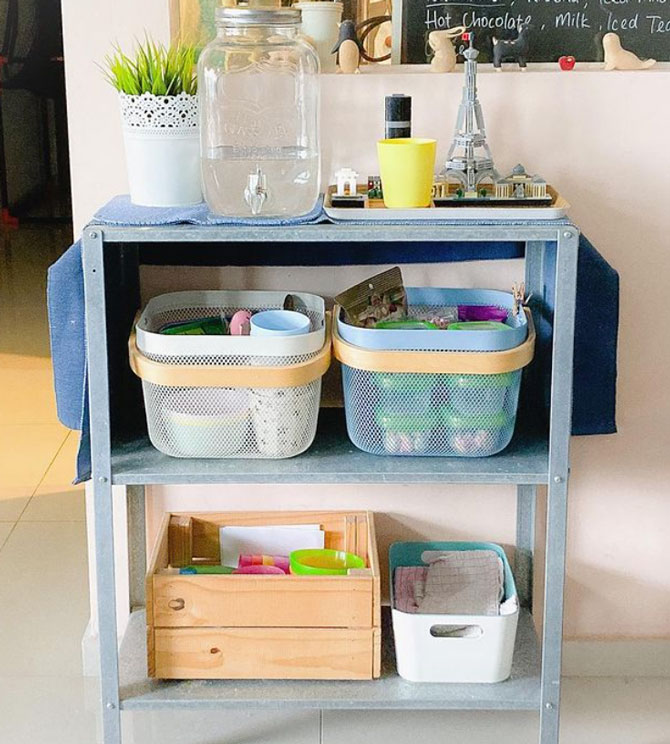 Bite-Sized Parenting: Tips From Insta-Mums On How To Encourage Children To Play Independently 3 Have a self-help snack and drinks station