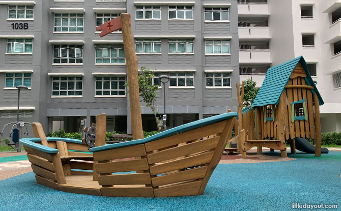 Wooden boat at EastCreek @ Canberra Playground