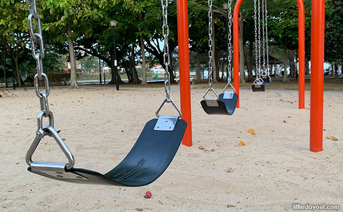 Swings at Changi Beach Playground