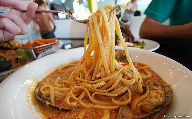 Tom Yum Seafood Pasta