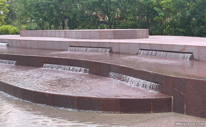 Water flowing into Clusia Cove