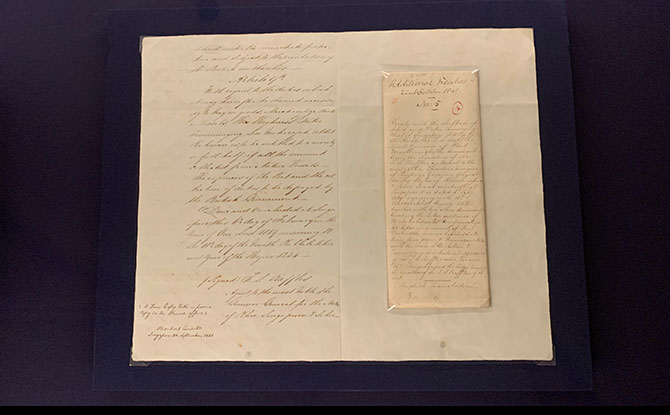 Document from British arrival in Singapore