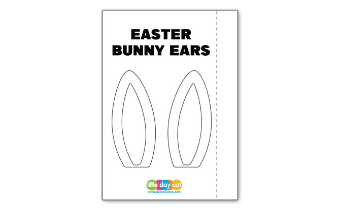 Bunny Ears Template - Printable