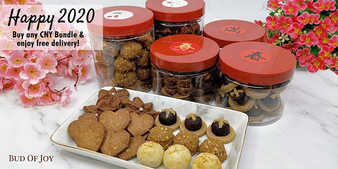 Bud of Joy’s Organic and Healthier CNY cookies