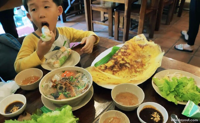 Banh Xeo and Spring Rolls from Banh Khot Co Ba Vung Tau