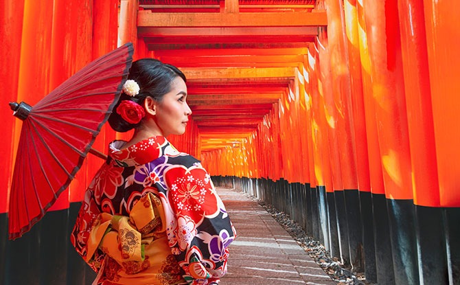 Enter the Torii gates at sea