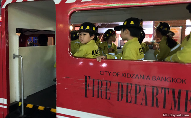 Fire Station at KidZania Bangkok