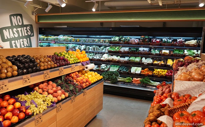 Little Farms Fruit and Vegetable Section