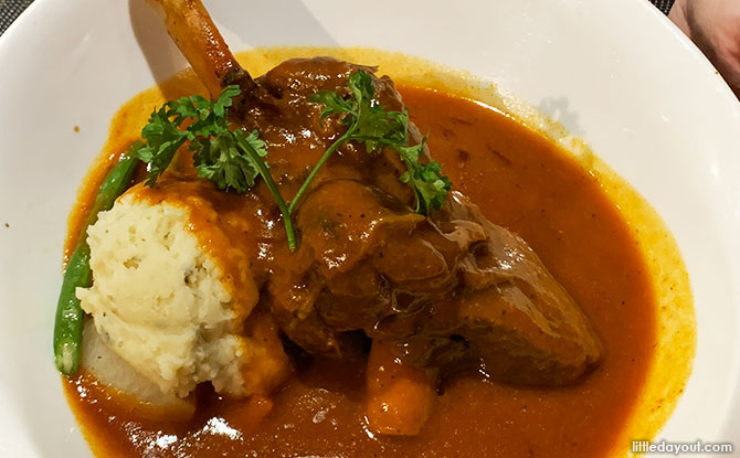 Braised Lamb Shank - Mariners' Corner Menu