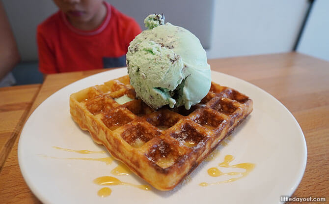 Ice Cream & Waffles at Tanglin Halt