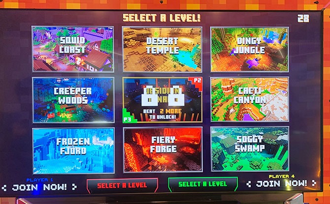 Minecraft Dungeons Arcade Levels