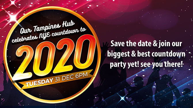 Our Tampines Hub Countdown to 2020 - New Year's Eve Countdown to 2020